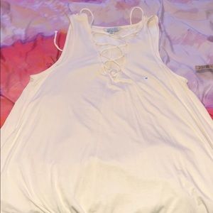 Off-White AEO flowy tunic tank